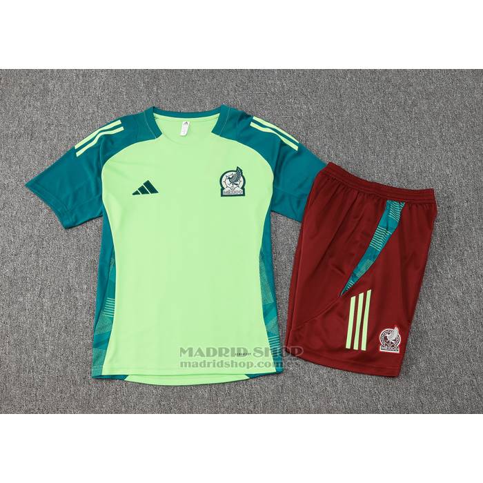 Chandal del Mexico Manga Corta 2024-2025 Verde - Pantalon Corto